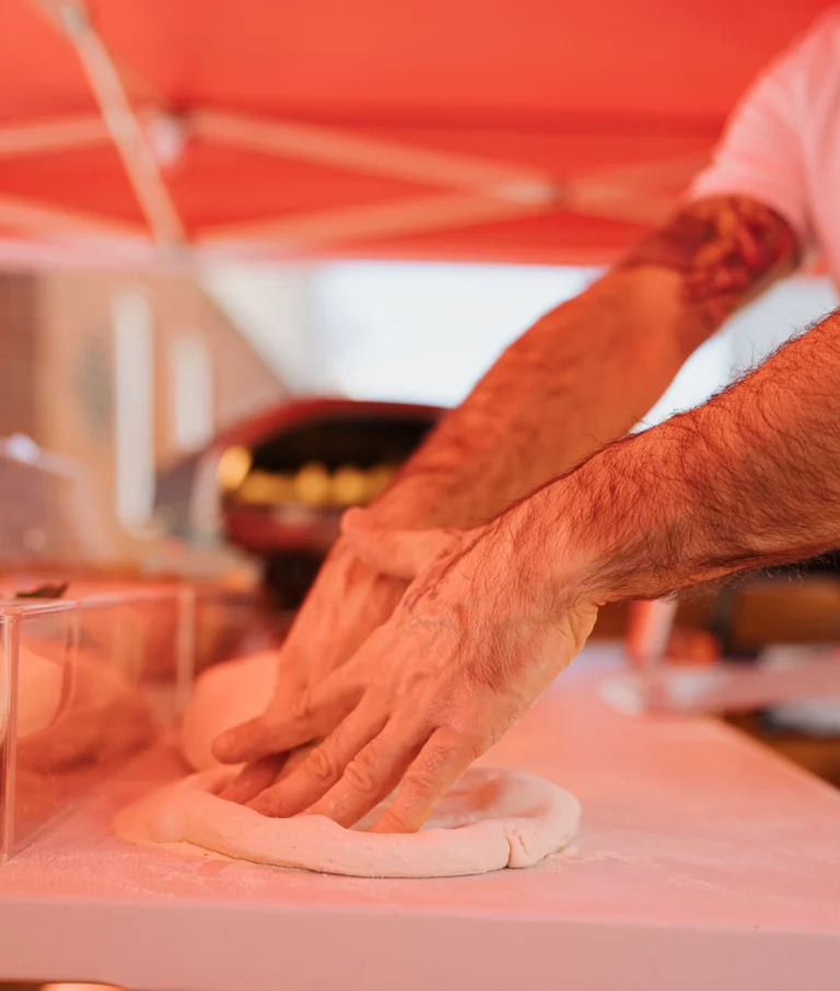 Preparing the dough